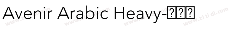 Avenir Arabic Heavy字体转换 Avenir Arabic Heavy字体转换